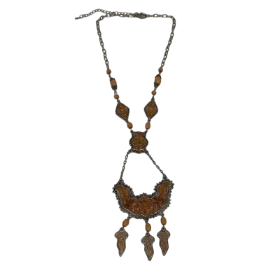 Unbranded Women's Necklace Brown Costume Jewellery 