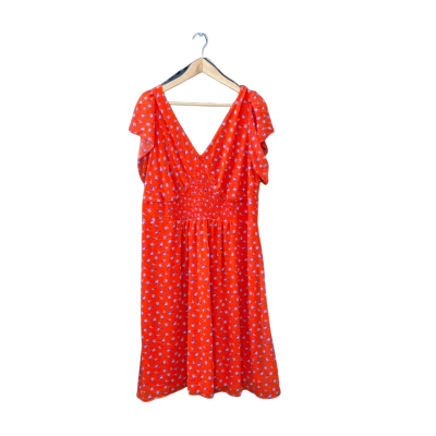 City Chic Size M Casual Dress Floral /Multicoloured/Pattern/Red BNWT