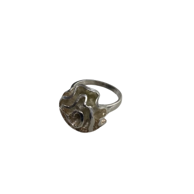 Vintage 925 Sterling Silver Abstract Swirl Rose 