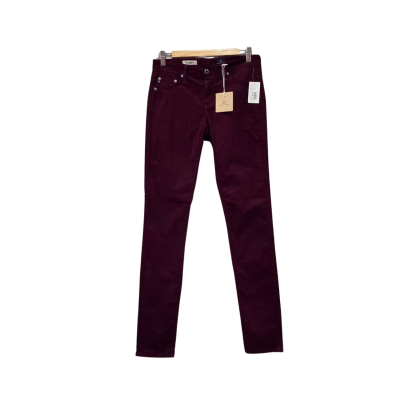 AG Adriano Goldschmied Womens  Size 28 Skinny Leg Pants Maroon RRP $269