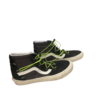 Mens Vans Size 12 Sneakers Black  / White / Yellow 