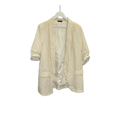Made In Italy Womens  Size 22 Suit Jacket Cream / Off White 