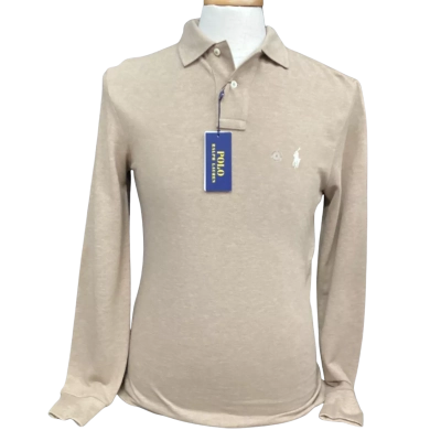NEW - Polo Ralph Lauren Mens  Size S Long Sleeve Shirt Brown 