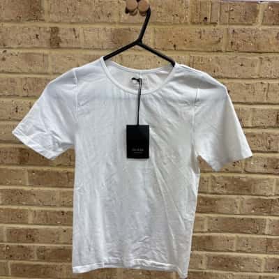 Decjuba Womens seamless fitted tee white Size L / M 