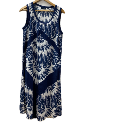 Gordon Smith Womens  Size 14 Navy Blue / White dress 