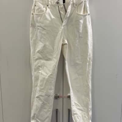 Neon Hart Womens  Size 8 Mom Jeans White 