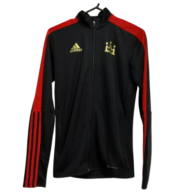 Adidas Mens  Size XS Front Zipper Jacket Black  / Red 