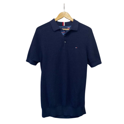 Tommy Hilfiger Mens  Size M Short Sleeve Shirt Navy Blue 