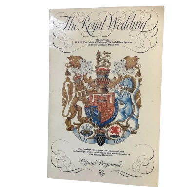 The Royal Wedding Booklet Official Programme