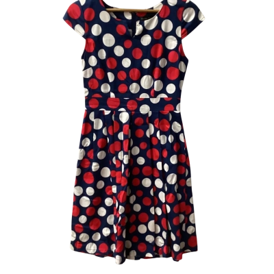 Caroline Morgan Womens  Size 10 Polka Dot 95% cotton F