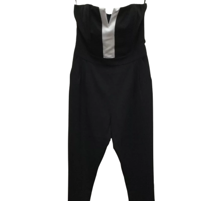Kardashian Kollection Womens Size 12 Off-the-shoulder Jumpsuit Black  RRP $129.00