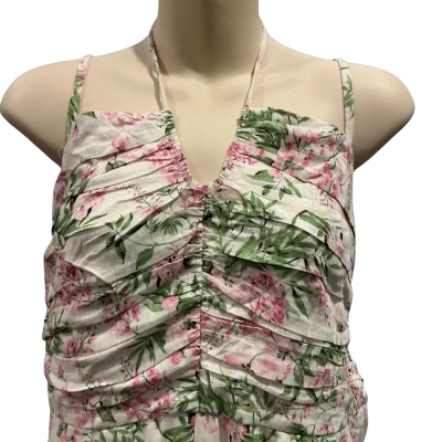 Dotti Womens  Size 14 Casual Dress Floral / Pink  / White 