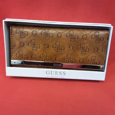 Guess By Marciano classic embossed  guest logo with silver trim wallet purse7