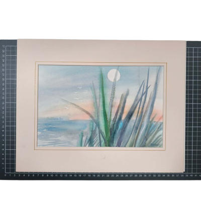 Watercolour Artwork Painting Unframed Signed RNPERRY 