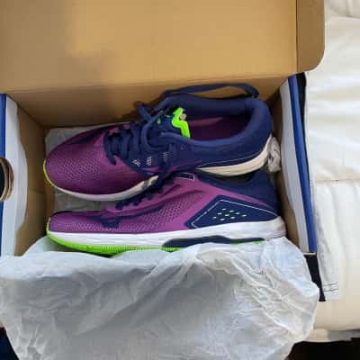 Mizuno Womens  Size UK 5.5 (25 cm) Sneakers Blue / Purple / White 