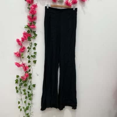 Mister Zimi Womens Flared Pants Size 10 Black  