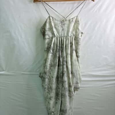 Luca & marc Womens Size 10 Shoestring Strap Dress Grey BNWT