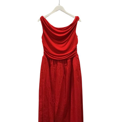 Billy J Womens Size 14 Midi Dress Red 