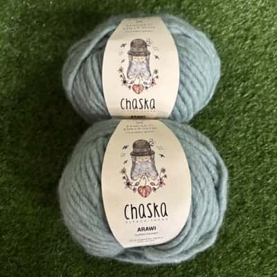 Chaska Alpaca Yarn - Arawi Super Chunky x 2 (Col 900 Sage Green)