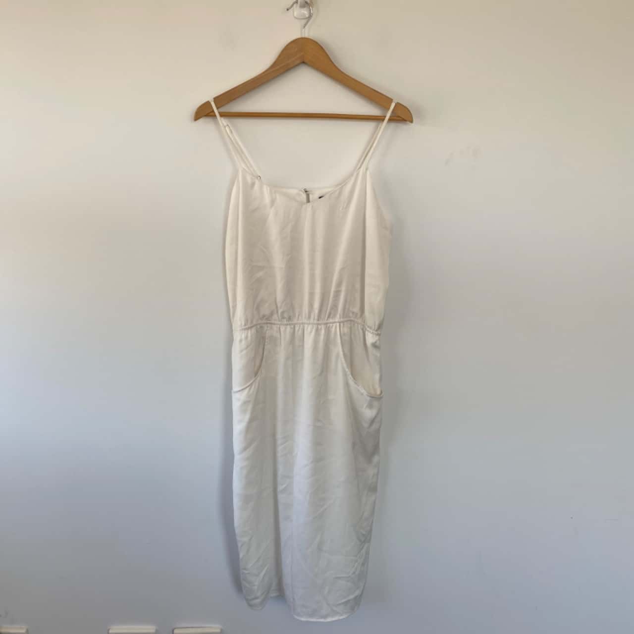 Sportsgirl White Cami Midi Dress Size 12 / L