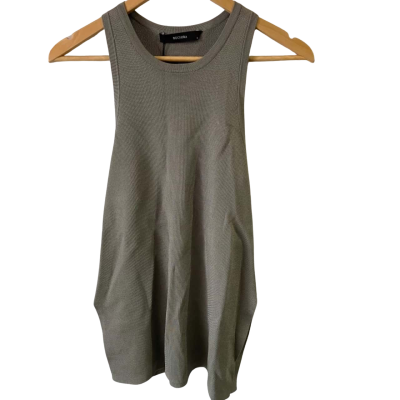 Decjuba Womens  Size M Hazel Textured Knit Tunic Khaki 