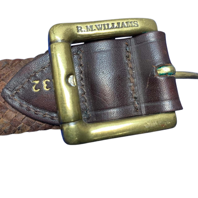 R.M. Williams Mens  Size 32 Brown Leather Belt