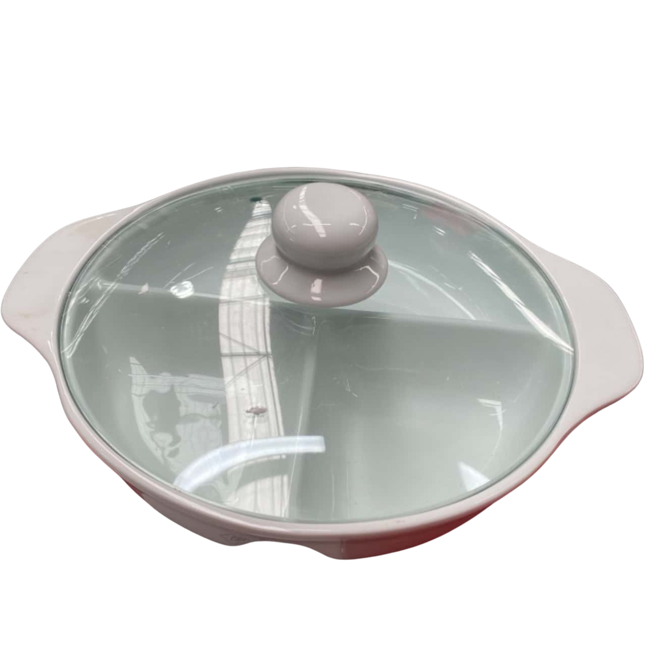 3 Section Serving Dish With Lid NWOT