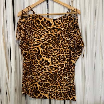 Crossroads SS Top Size M Animal print 