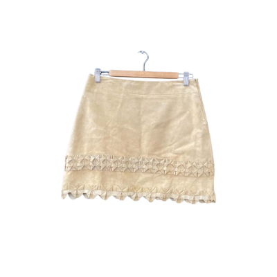 Mark & James by Badgley Mischka Size 8 A-Line Skirt Beige 