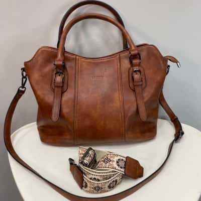  Vaschy Hobo Womens Handbag / Shoulder Bag Brown 