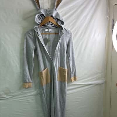 Peter Alexander Womens  Size 10 Long Sleeve Jumpsuit Grey 