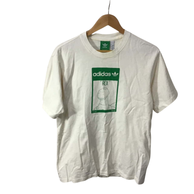 Adidas Size S Cream / Green Disney Pixar "Rex" T-shirt 