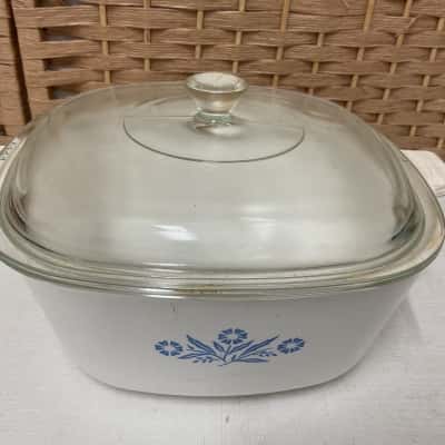 Vintage Corning Ware Saucepan 2.25 liters casserole dish pyroceram, durable ceramic glass cookware kitchen bakeware 