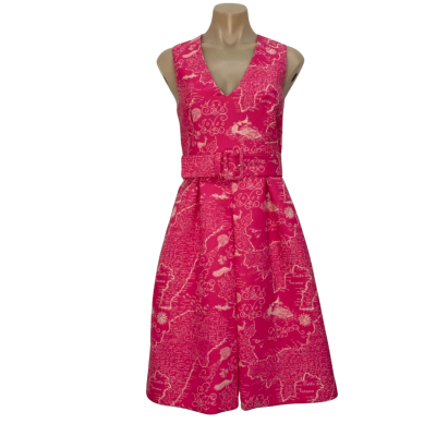 Scanlan Theodore Womens Size 6 Pink Mini Dress