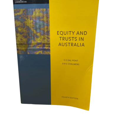 Equity and Trusts in Australia 4th Edition 