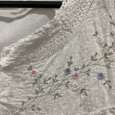 French Country White sleepwear 100% cotton 