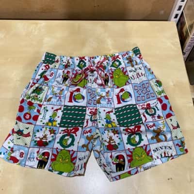Peter Alexander Mens  Grinch Sleep Boxers Size  M Blue 