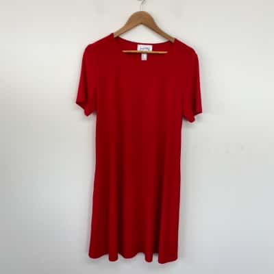 Joseph Ribkoff Red Short SLeeve Mini Dress  Size 14 