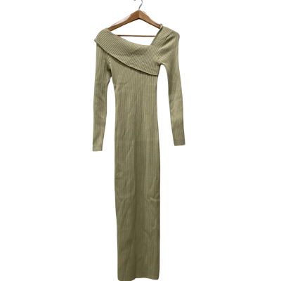 Style State Womens  Size L / M Off The Shoulder Dress Green 