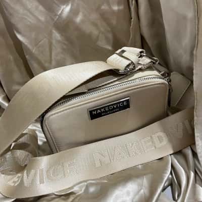 Nakedvice Womens Cross Body Bag Cream 
