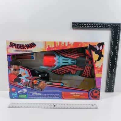 Marvel Spider-Man: Across the Spider-Verse Miles Morales Tri-Shot Nerf Blaster Toy Sealed As New PreOwned 