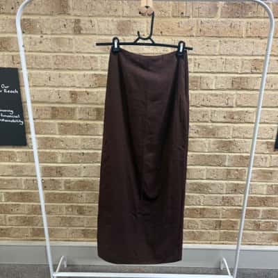 charcoal clothing Womens Como linen maxi skirt Size 6 