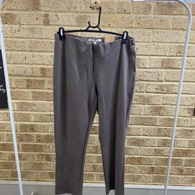 Noni B Womens ponte pull on pants mocha Size XL 