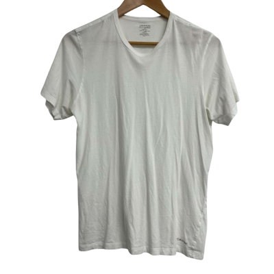 Calvin Klein Mens Size M White T-Shirt