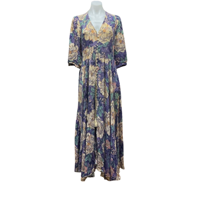 ELL Womens Size M Floral / Multicoloured / Purple 