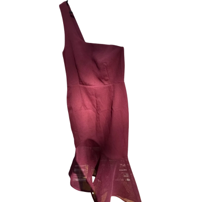 Vivid Womens  Size 8 Burgundy Dress