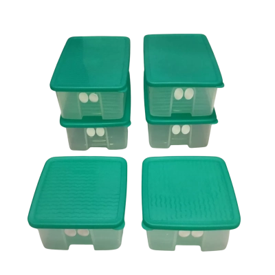 Six Tupperware FridgeSmart Vented Containers - Four Large & Two Small