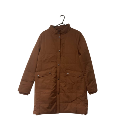 Womens David Lawrence Size 12 Puffer Jacket Brown 