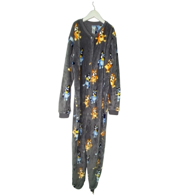 Big W Kids  Size L Pyjamas Blue / Grey / Pattern 