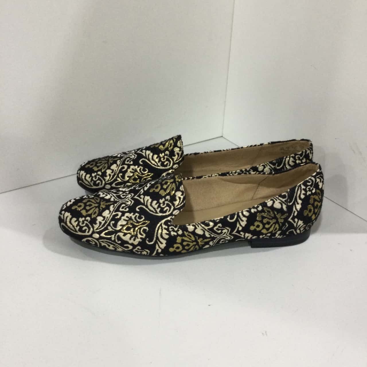 Alizarin natur womens flats size us 10 gold black s 